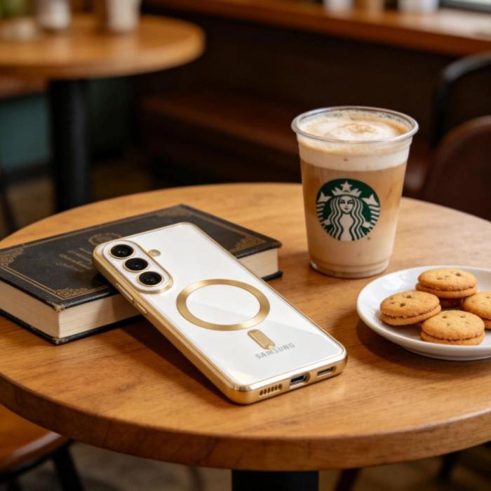 Bild 4, Tech-Protect Galaxy S26 Plus Skal MagSafe MagFlex Shiny Gold