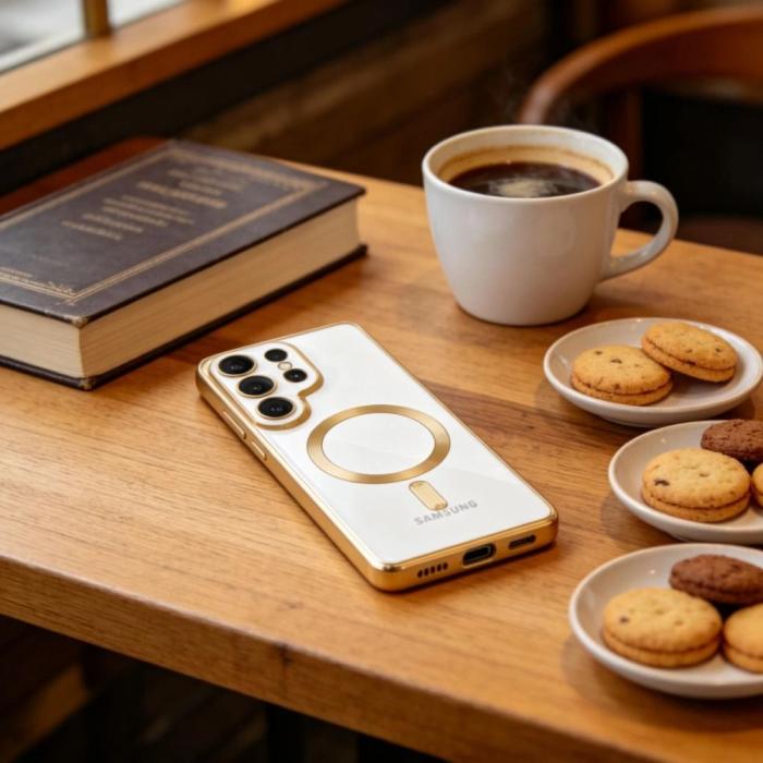 Bild 4, Tech-Protect Galaxy S26 Ultra Skal MagSafe MagFlex Shiny Gold