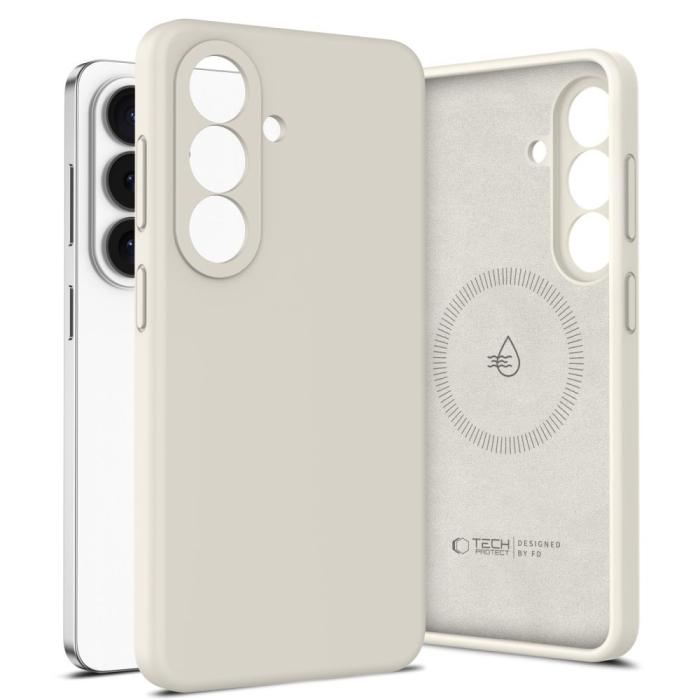 Bild 2, Tech-Protect Galaxy S26 Skal MagSafe Silicone Cosmic Latte