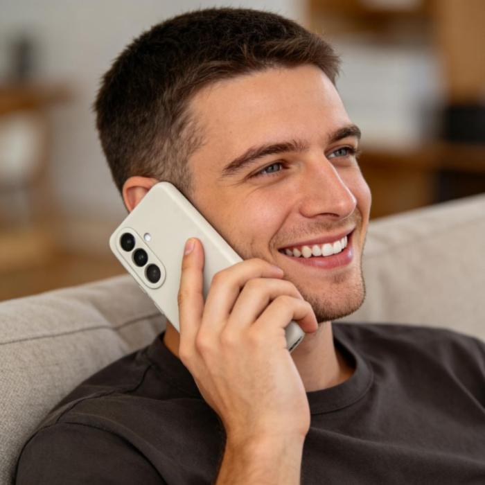 Bild 4, Tech-Protect Galaxy S26 Skal MagSafe Silicone Cosmic Latte