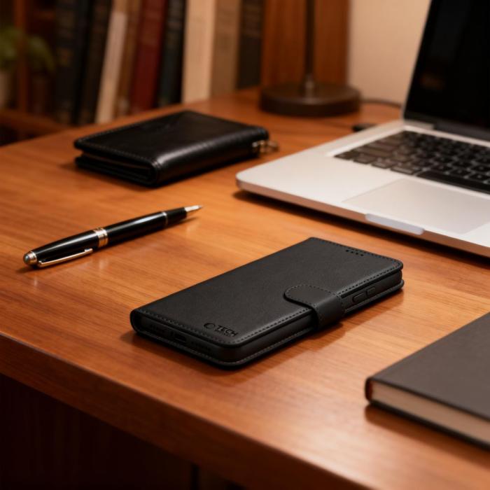 Bild 5, Tech-Protect Samsung Galaxy S26 Fodral Läder Svart