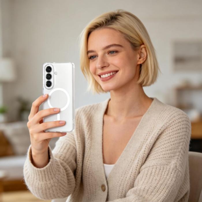 Bild 5, Tech-Protect Samsung Galaxy S26 Skal MagSafe MagSlim Matt Vit