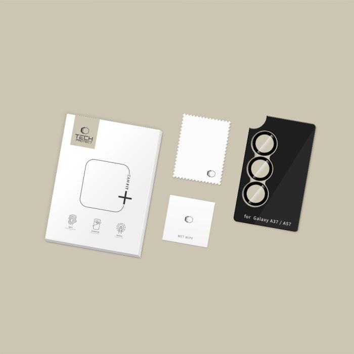 Bild 2, Tech-Protect Galaxy A57 / A37 Linsskydd CamRing Fit+ Svart