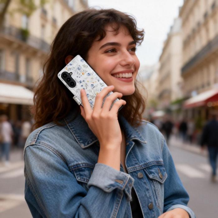 Bild 5, Tech-Protect Galaxy A57 5G Fodral Läder Spring Flowers