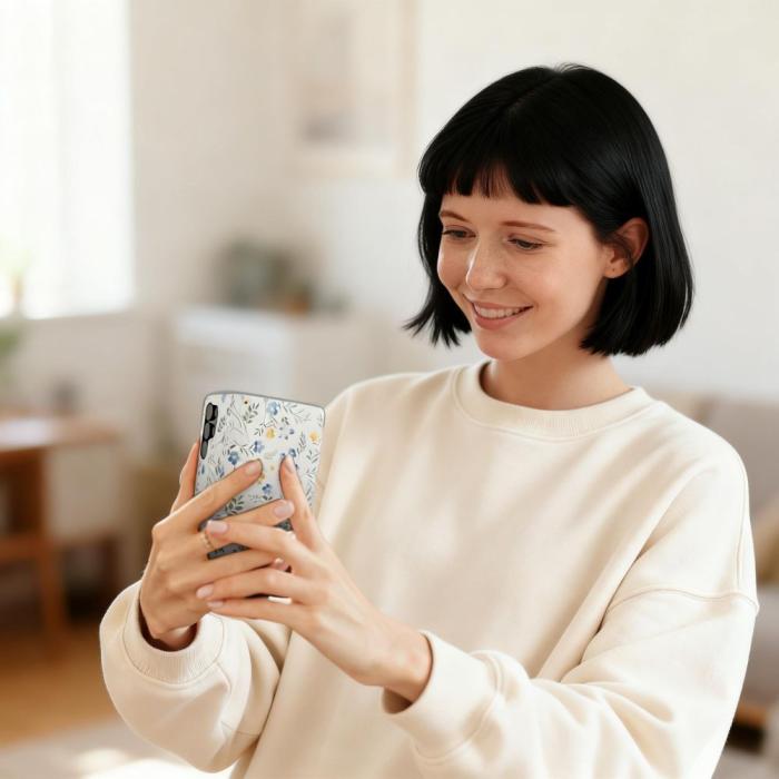 Bild 6, Tech-Protect Galaxy A57 5G Fodral Läder Spring Flowers