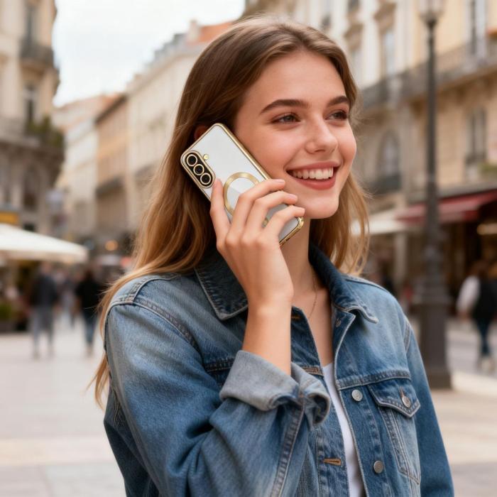 Bild 6, Tech-Protect Galaxy A37 5G Skal MagSafe MagFlex Shiny Gold