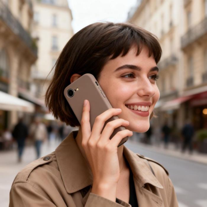 Bild 6, Tech-Protect iPhone 17e/16e Skal MagSafe Silicone Chocolate Brown