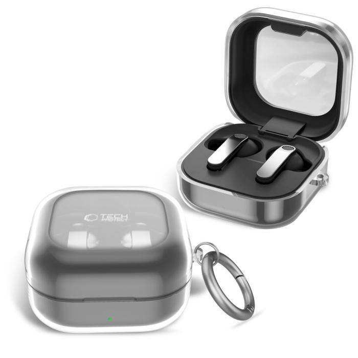 Bild 5, Tech-Protect Galaxy Buds 4 / 4 Pro Skal FlexAir Transparent