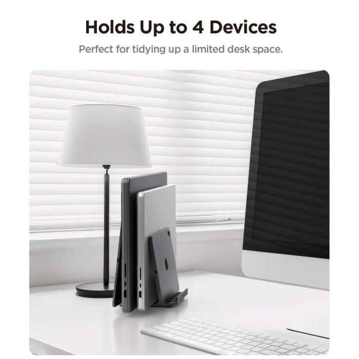 Bild 6, Spigen Vertikalt Laptop Stativ Space Grey