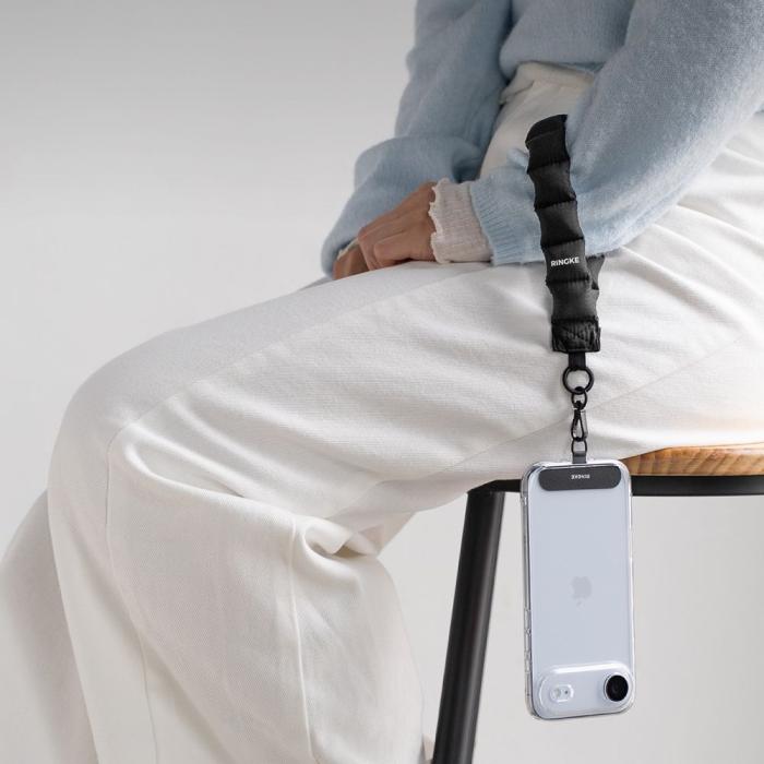Bild 5, Ringke Handledsrem Holder & Puffer Hand Strap Svart