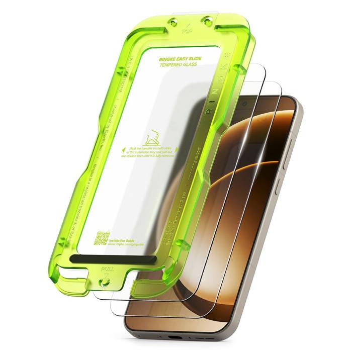Bild 2, Ringke OnePlus 15 2-PACK Easy Slide Skärmskydd Härdat Glas