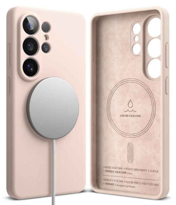 Bild 2, Ringke Galaxy S26 Ultra Skal MagSafe Silicone Pink Sand
