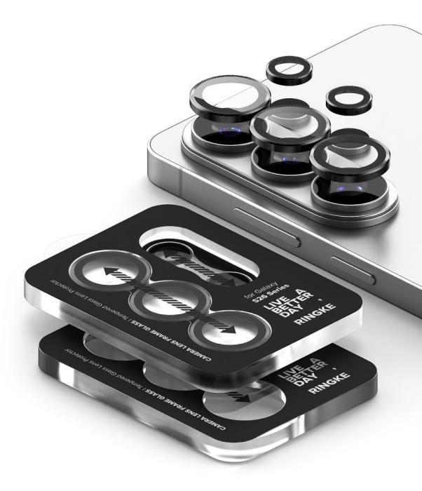 Bild 4, Ringke Galaxy S26 Ultra 2-PACK Linsskydd Härdat Glas Svart