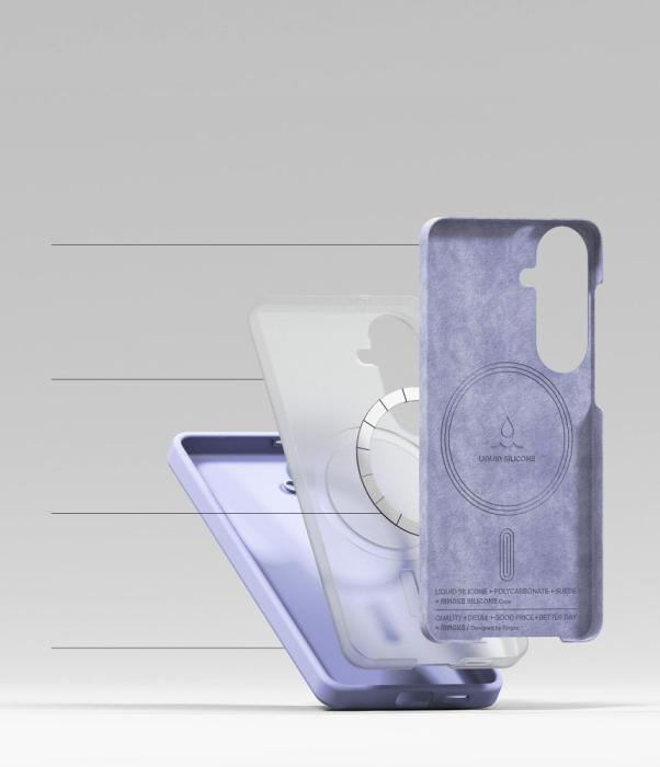 Bild 6, Ringke Samsung Galaxy S26 Skal MagSafe Silicone Lavender