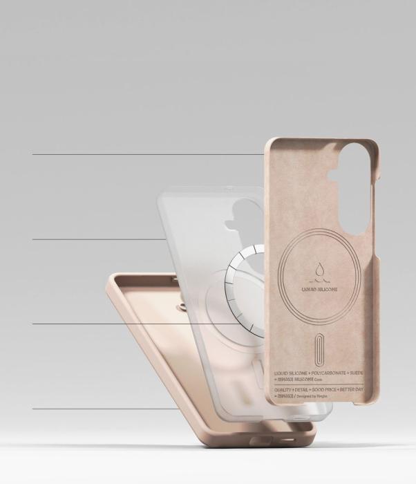 Bild 6, Ringke Samsung Galaxy S26 Skal MagSafe Silicone Pink Sand