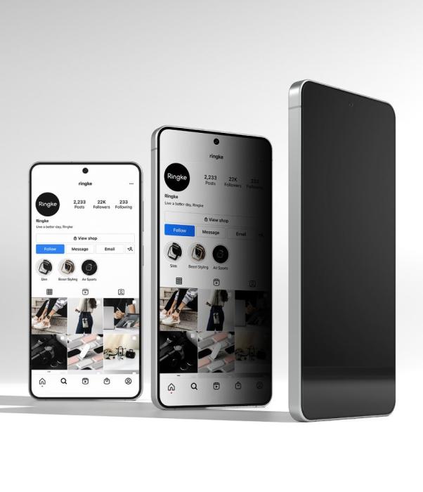 Bild 3, Ringke Galaxy S26 2-PACK Easy Slide Skärmskydd Härdat Glas