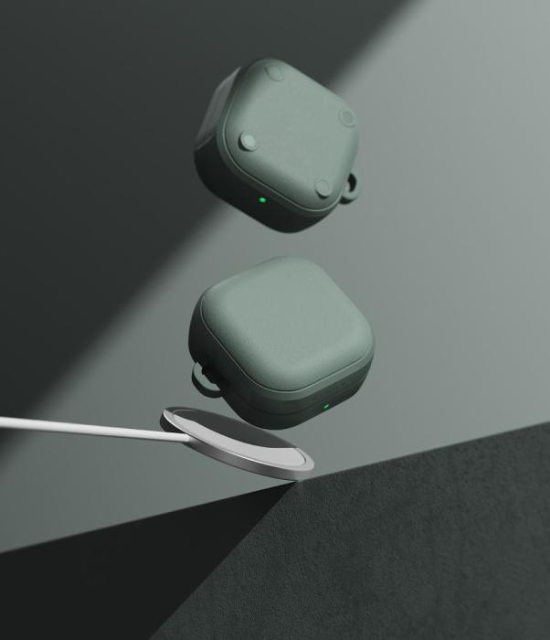 Bild 3, Ringke Galaxy Buds 4 / 4 Pro Skal MagSafe Onyx Sage Green