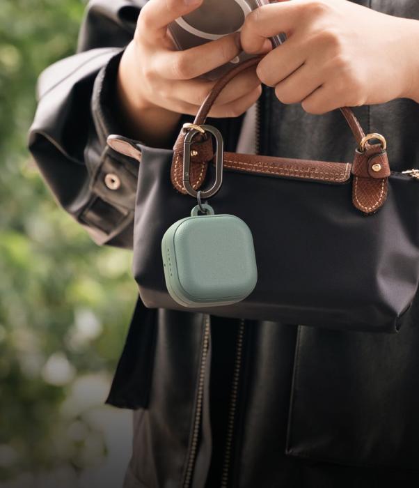 Bild 5, Ringke Galaxy Buds 4 / 4 Pro Skal MagSafe Onyx Sage Green