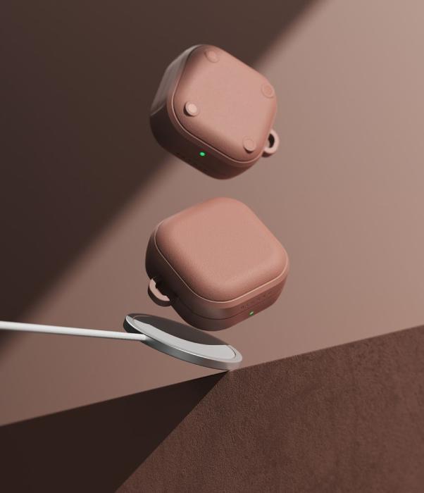 Bild 3, Ringke Galaxy Buds 4 / 4 Pro Skal MagSafe Onyx Constant Coral