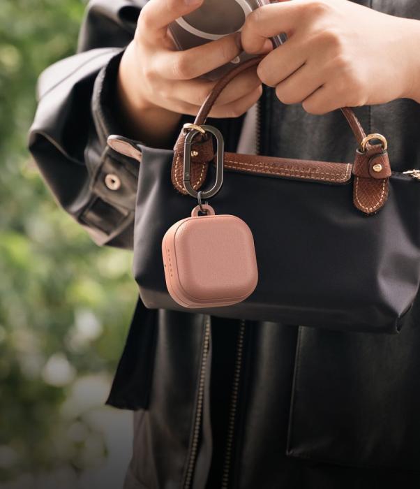 Bild 5, Ringke Galaxy Buds 4 / 4 Pro Skal MagSafe Onyx Constant Coral