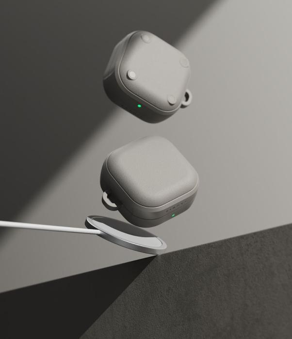 Bild 3, Ringke Galaxy Buds 4 / 4 Pro Skal MagSafe Onyx Warm Grey
