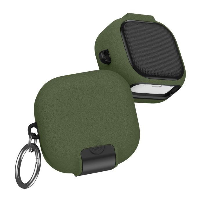 Bild 6, Tech-Protect Galaxy Buds 4 / 4 Pro Skal Slim Hook Olive Green