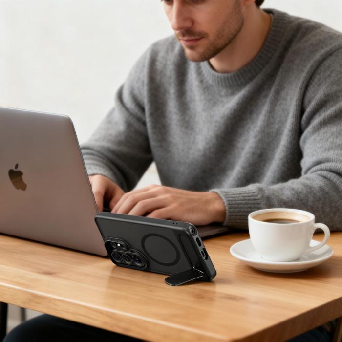 Bild 5, Tech-Protect Galaxy S26 Ultra Skal MagSafe MagRack Matt Svart