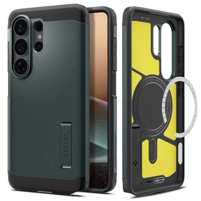 Bild 2, Spigen Galaxy S26 Ultra Skal MagSafe Tough Armor Abyss Green