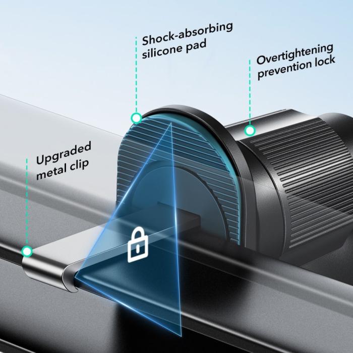 Bild 5, ESR Magnetisk MagSafe Mobilhållare För Ventil OmniLock Svart