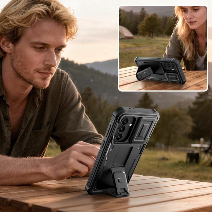Bild 3, Tech-Protect Galaxy A37 / A36 2-SET Skal Kevlar Cam+ Svart