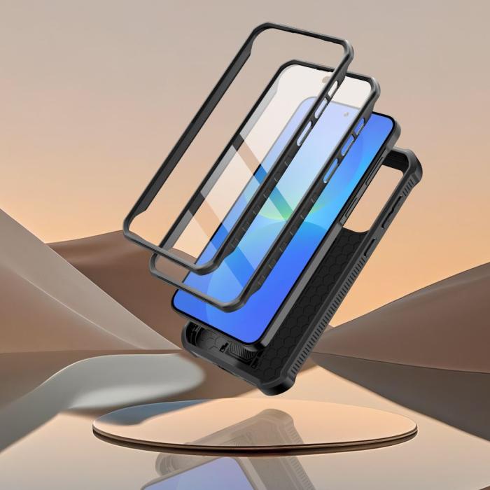Bild 4, Tech-Protect Galaxy A37 / A36 2-SET Skal Kevlar Cam+ Svart