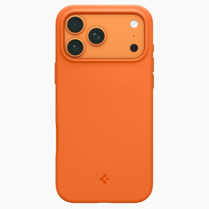 Bild 3, Spigen iPhone 17 Pro Skal MagSafe Silicone Fit Cosmic Orange