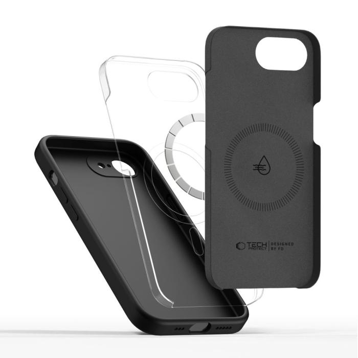 Bild 3, Tech-Protect iPhone 17e / 16e Skal MagSafe Silicone Svart