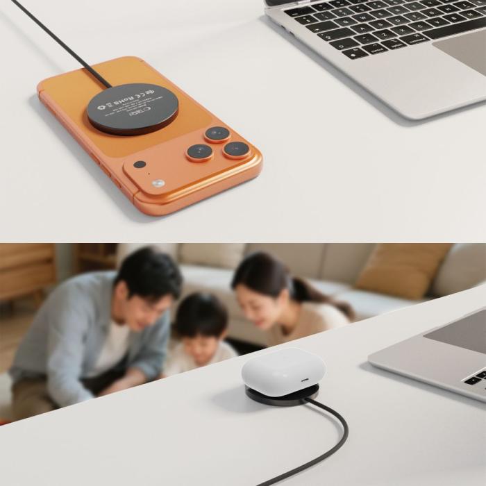 Bild 6, Tech-Protect 25W Qi2.2 Trådlös Magnetisk MagSafe Laddare Svart