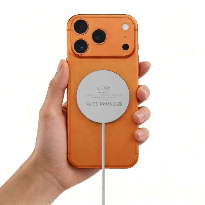 Bild 5, Tech-Protect 25W Qi2.2 Trådlös Magnetisk MagSafe Laddare Vit
