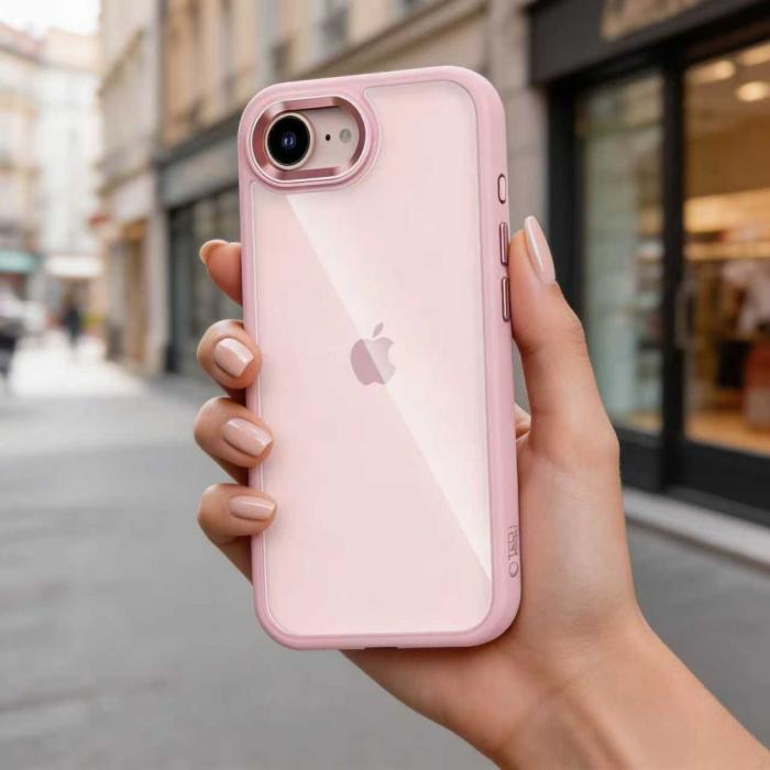 Bild 4, Tech-Protect iPhone 17e / 16e Skal MagMat Rosa / Transparent