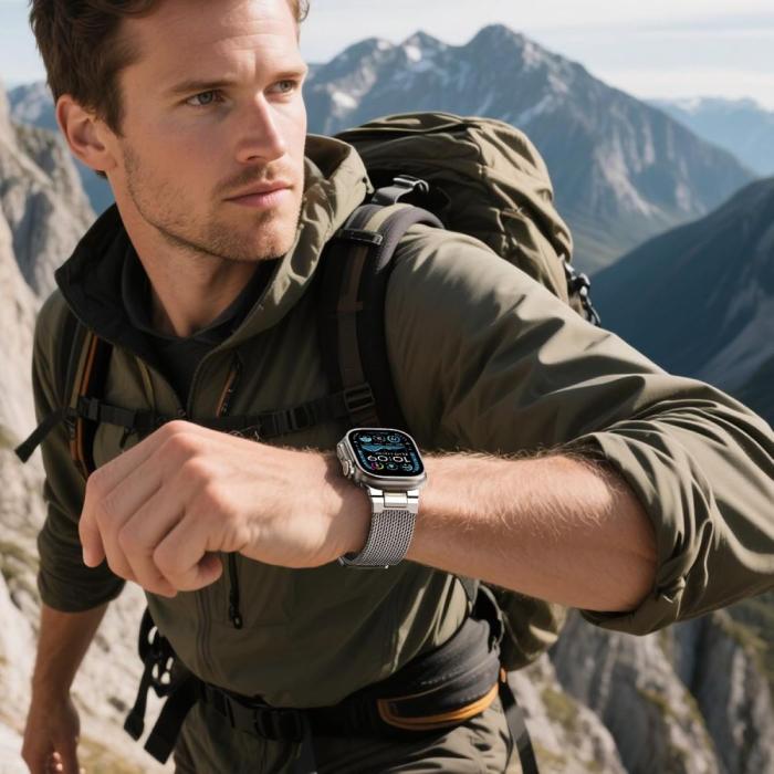 Bild 6, Tech-Protect Apple Watch 42/44/45/46/49 mm Armband Milano VanGuard