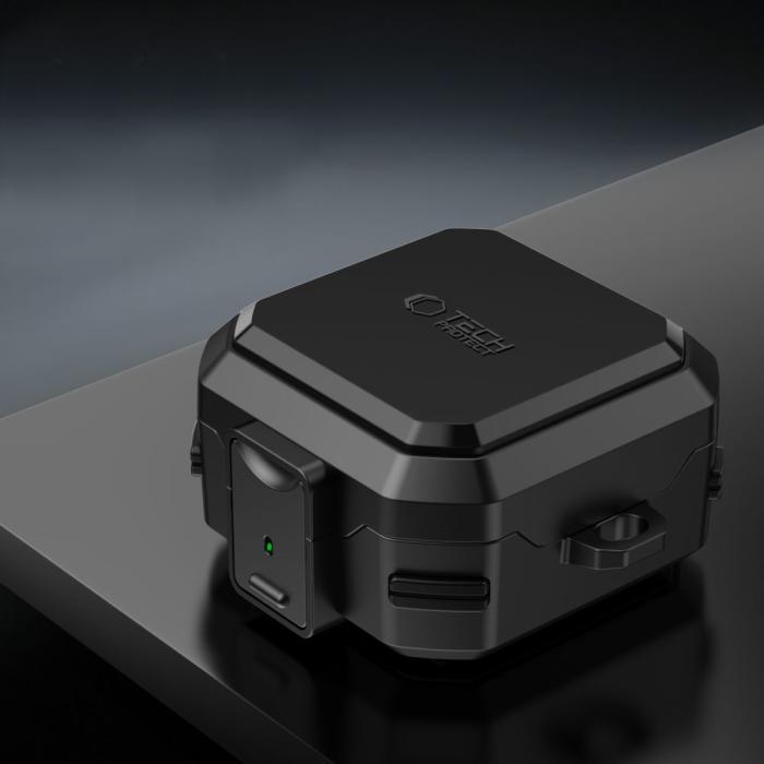 Bild 3, Tech-Protect Galaxy Buds 4 / 4 Pro Skal MagSafe Carbonox Svart