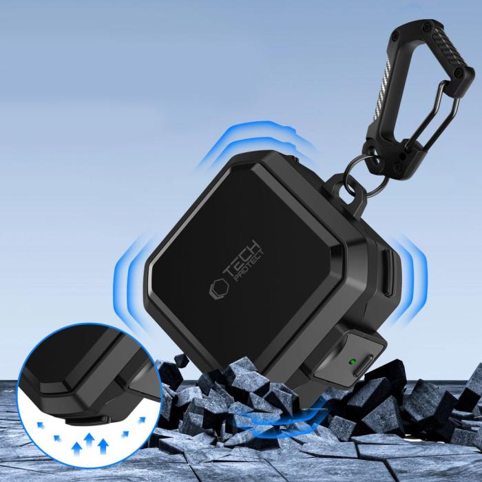 Bild 4, Tech-Protect Galaxy Buds 4 / 4 Pro Skal MagSafe Carbonox Svart
