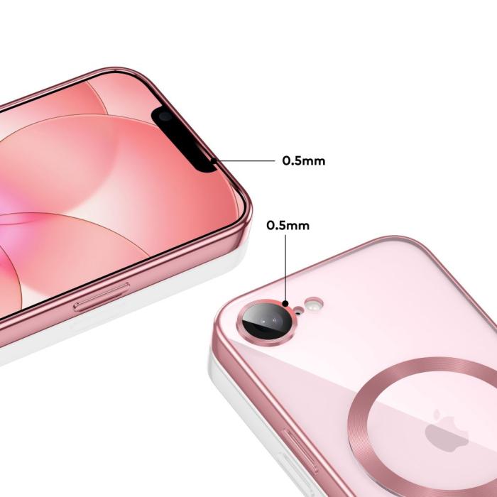 Bild 4, Tech-Protect iPhone 17e / 16e Skal MagSafe MagFlex Roséguld