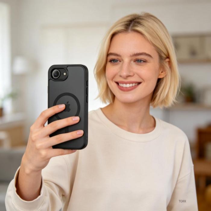 Bild 5, Tech-Protect iPhone 17e / 16e Skal MagSafe BasicMag Matt Svart