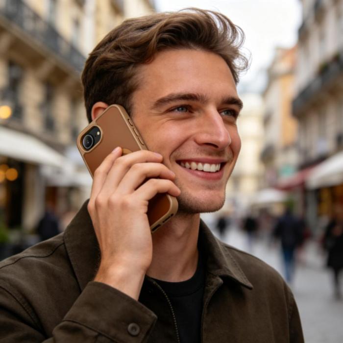Bild 5, Tech-Protect iPhone 17e / 16e Skal MagSafe BasicMag Matt Brun