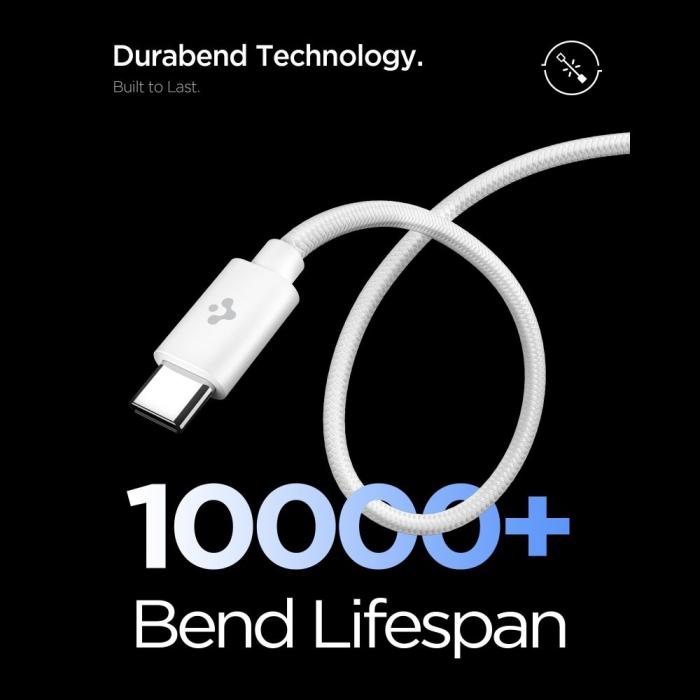 Bild 5, Spigen 45W Väggladdare Inkl. USB-C Kabel Essential Vit