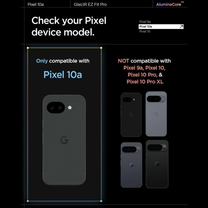 Bild 6, Spigen Google Pixel 10a 2-PACK Skärmskydd GLAS.tR 