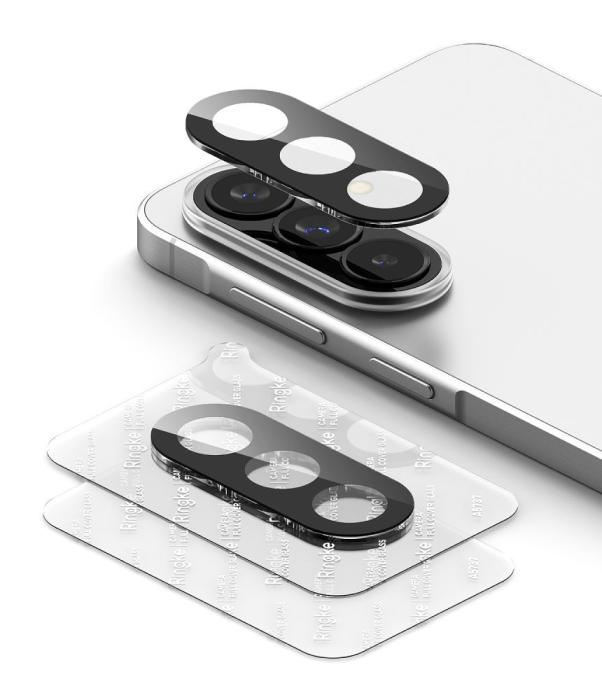 Bild 3, Ringke Galaxy A57 / A37 2-PACK Linsskydd Härdat Glas Svart