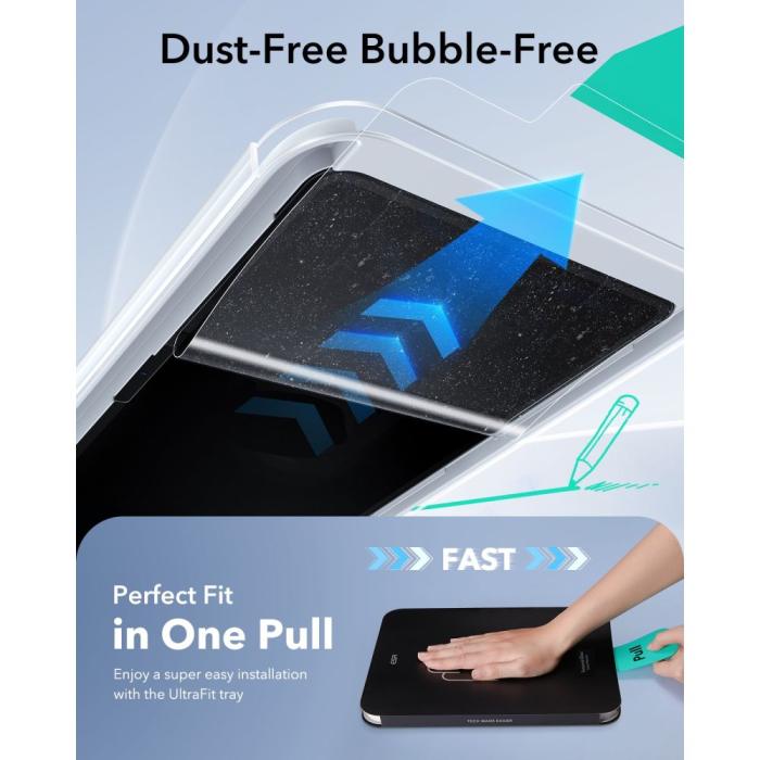 Bild 4, ESR iPad Air 13 2026-2024 2-PACK Skärmskydd Paper Feel