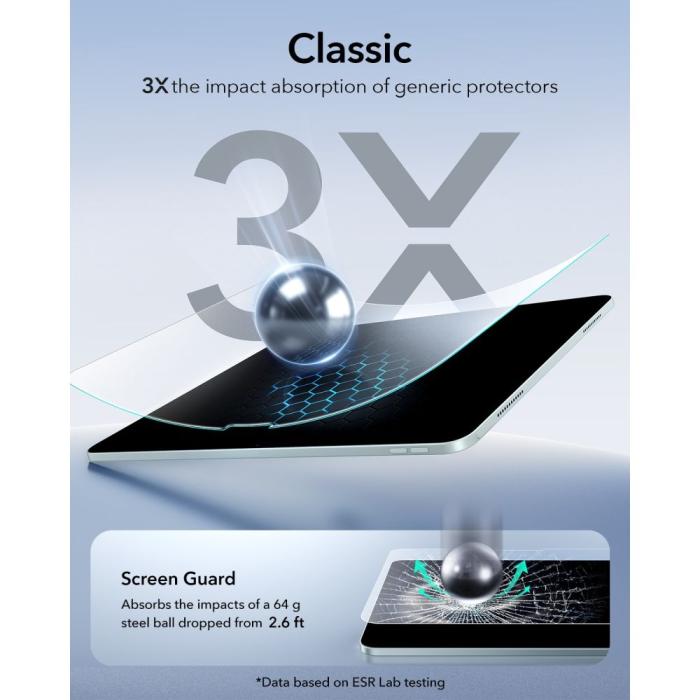 Bild 5, ESR iPad Air 13 2026-2024 2-PACK Skärmskydd Paper Feel