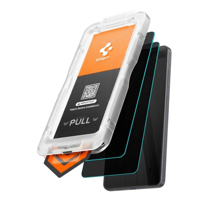 Bild 2, Spigen Galaxy S26 2-PACK Skärmskydd GLAS.tR 