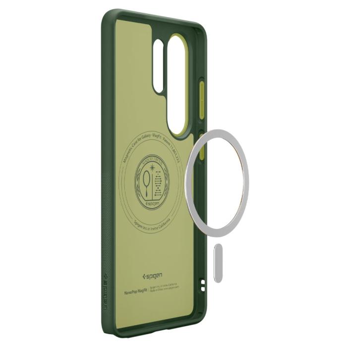 Bild 6, Spigen Galaxy S26 Ultra Skal MagSafe Nano Pop Avo Green