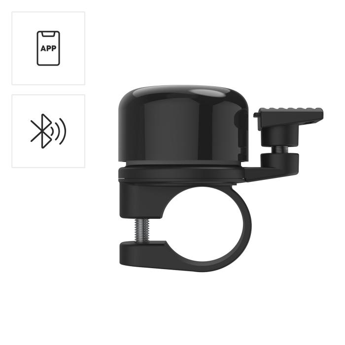 Bild 2, Hama Cykelklocka Air‑Bell Pro med Finder för Apple Find My